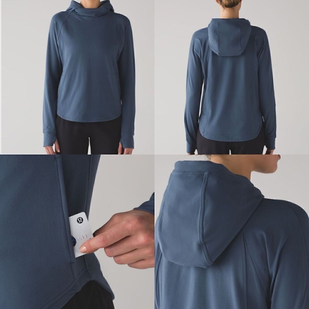 Lululemon Pick Up The Pace Long Sleeve Astro Blue size 6